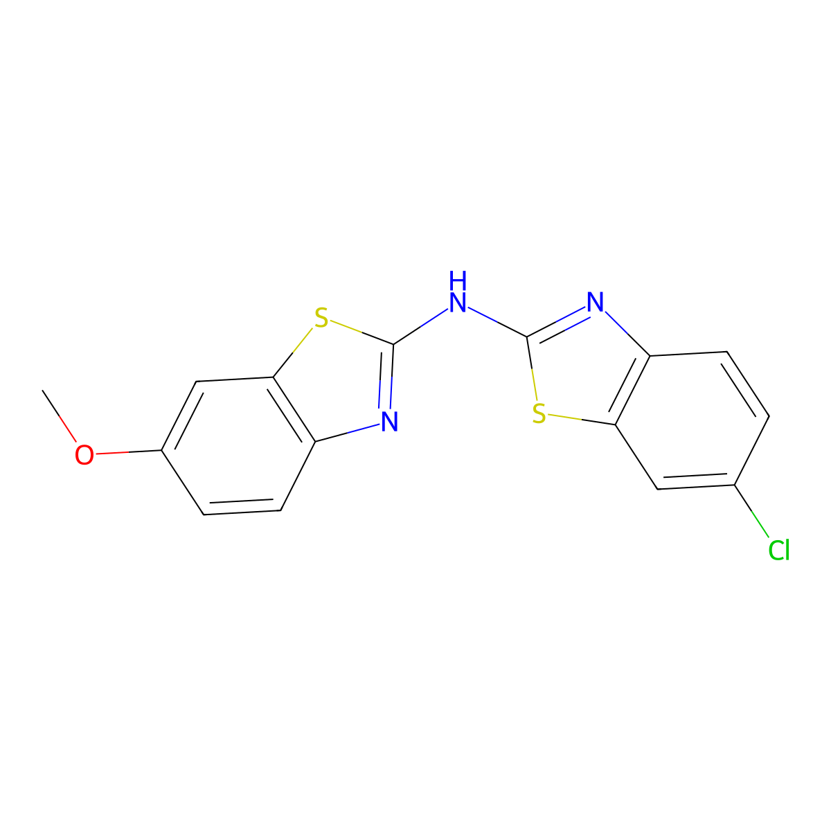 6-chloro-N-(6-methoxybenzo[d]thiazol-2-yl)benzo[d]thiazol-2-amine molecular structure, CAS 852046-46-9