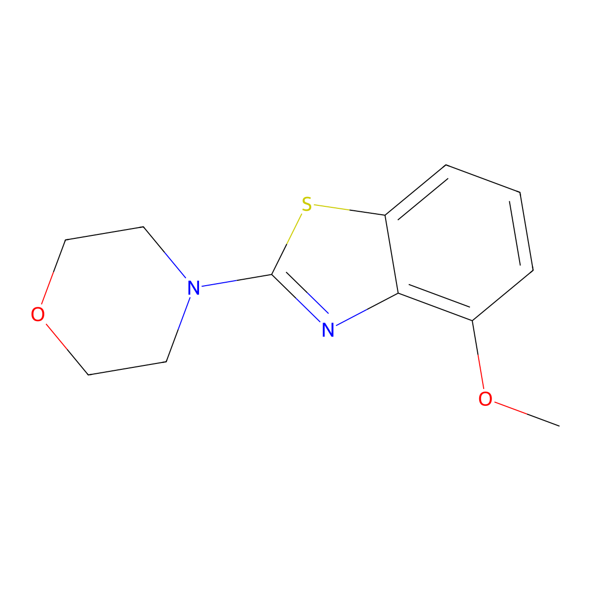 4-(4-Methoxybenzo[d]thiazol-2-yl)morpholine molecular structure, CAS 852046-47-0