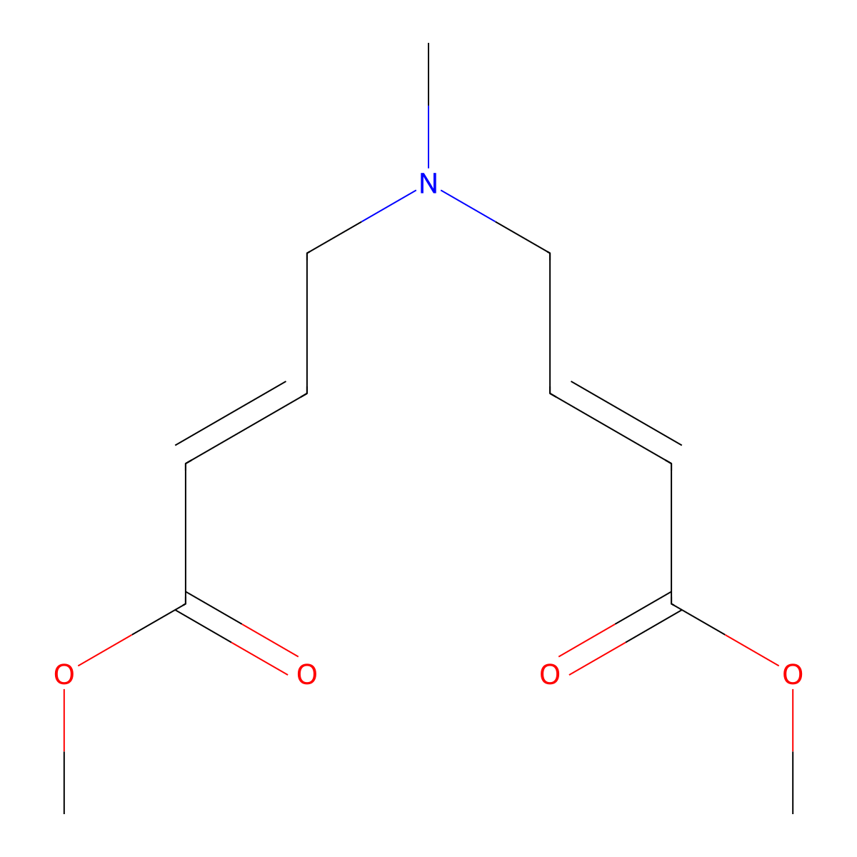 (2E,2'E)-Dimethyl 4,4'-(methylazanediyl)bis(but-2-enoate) molecular structure, CAS 852052-29-0