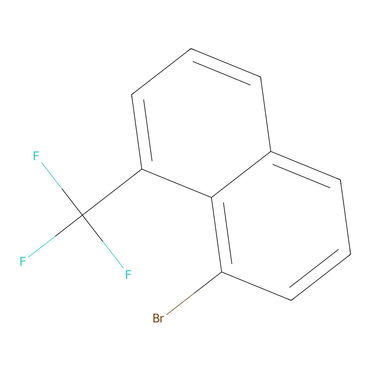 1-Bromo-8-(trifluoromethyl)naphthalene molecular structure, CAS 852103-59-4