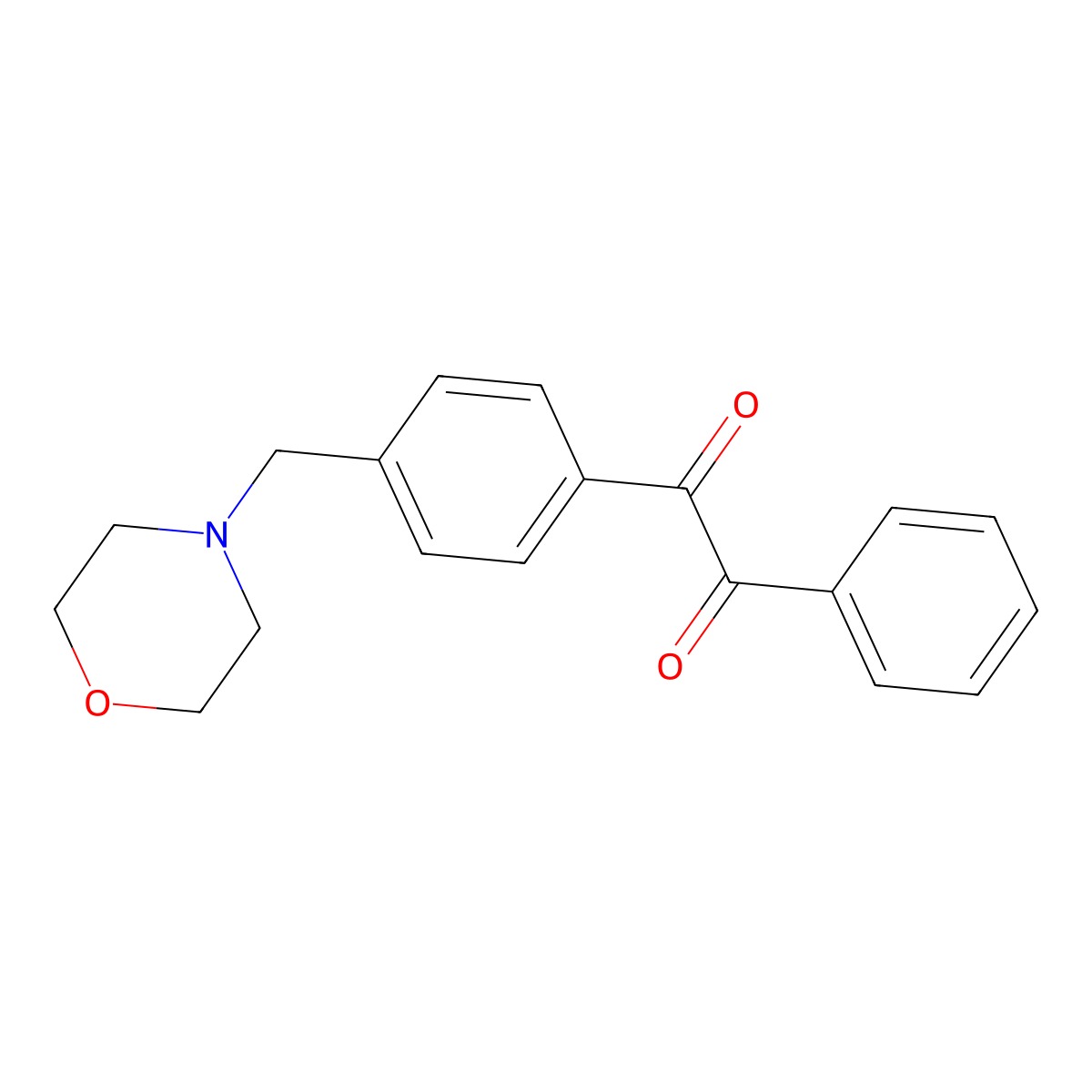 1-(4-(Morpholinomethyl)phenyl)-2-phenylethane-1,2-dione molecular structure, CAS 852105-78-3
