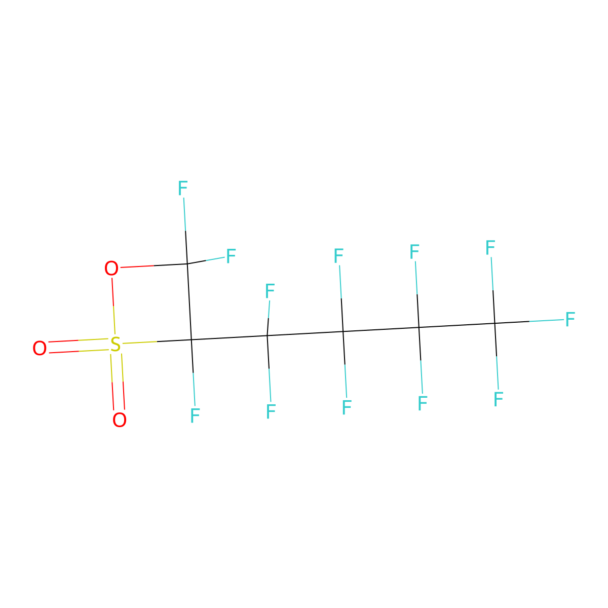 1-(Nonafluorobutyl)trifluoroethanesultone molecular structure, CAS 85211-95-6