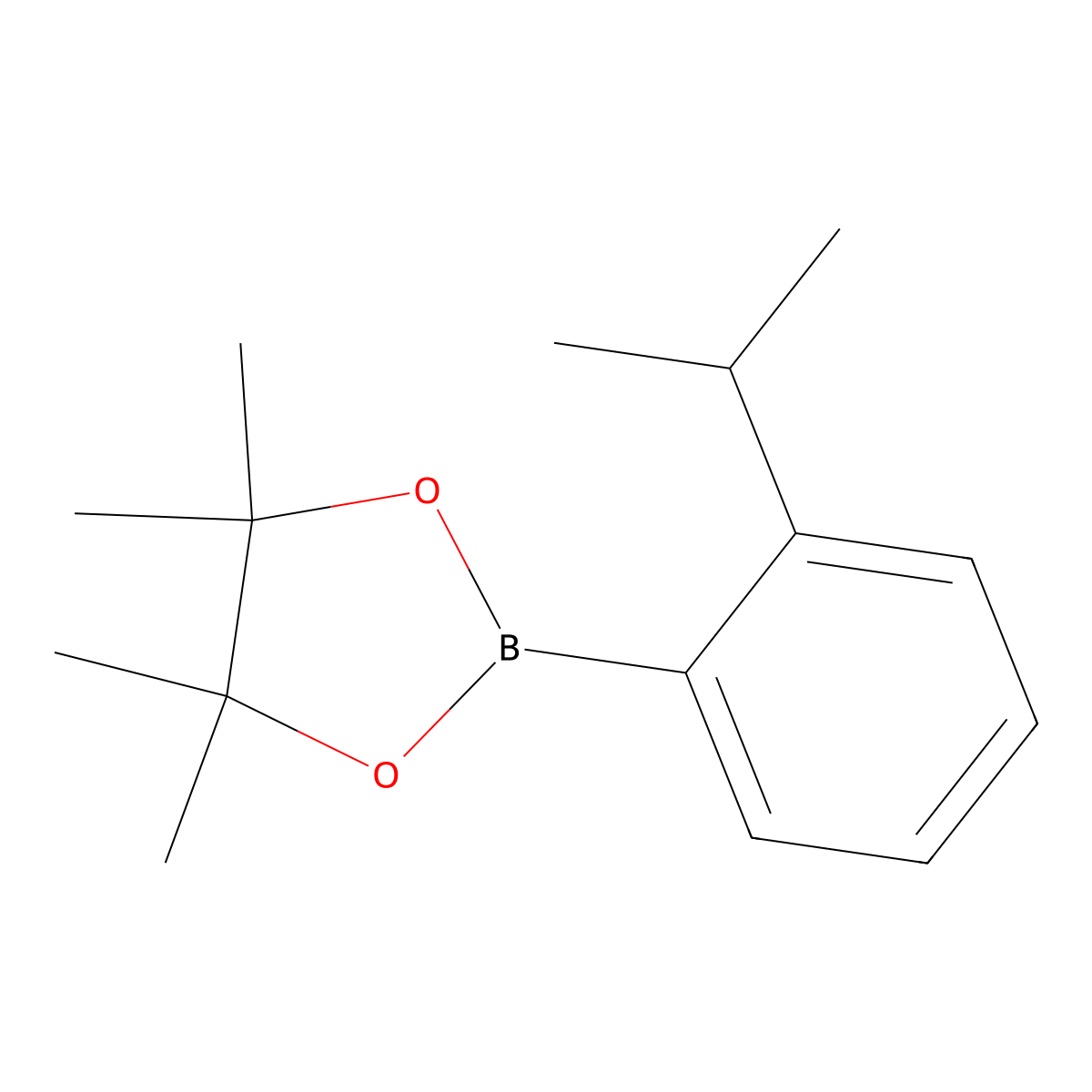 4,4,5,5-Tetramethyl-2-(2-(propan-2-yl)phenyl)-1,3,2-dioxaborolane molecular structure, CAS 852110-33-9