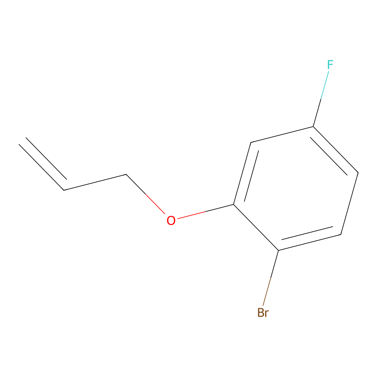 1-Bromo-2-allyloxy-4-fluorobenzene molecular structure, CAS 852111-47-8