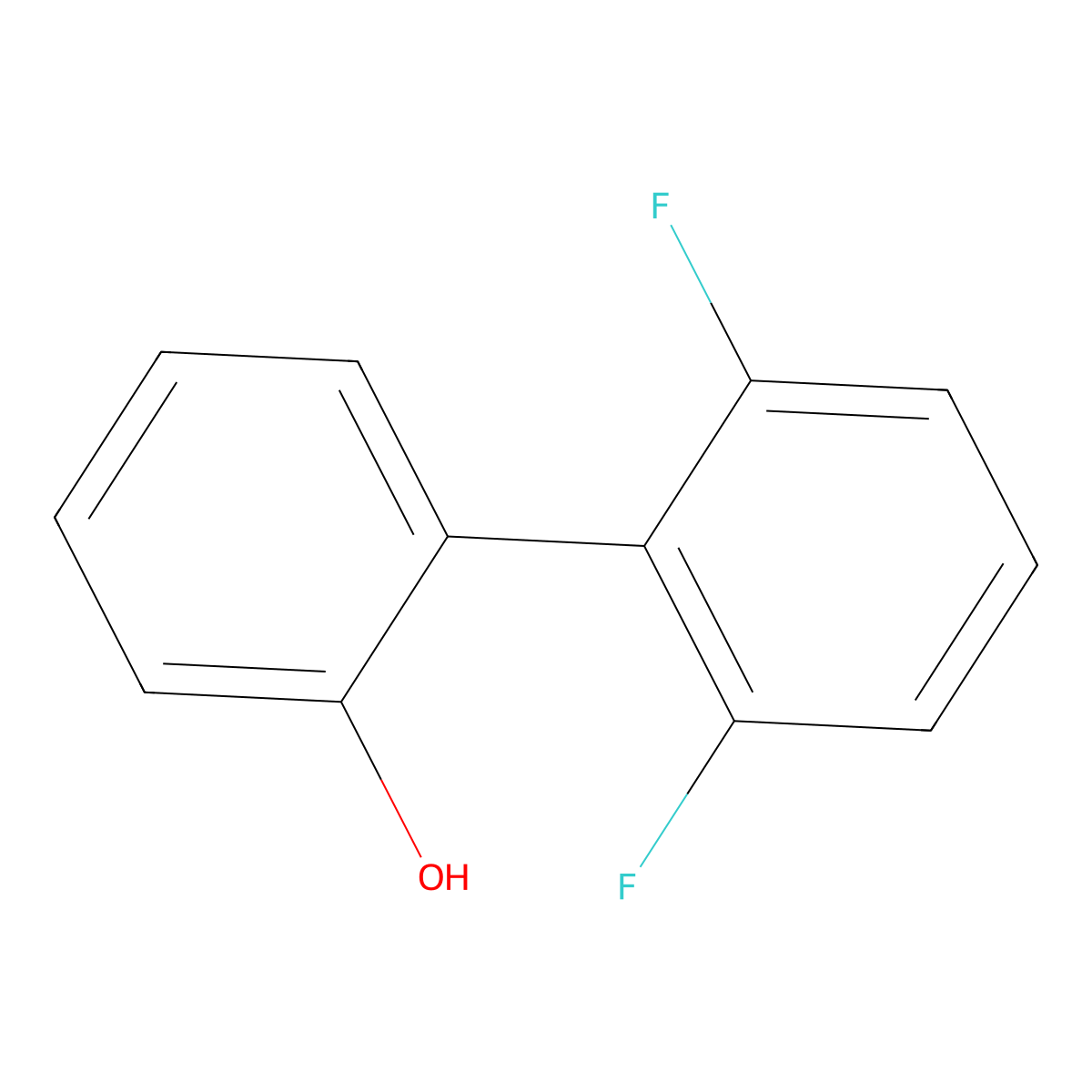 2-(2,6-Difluorophenyl)phenol molecular structure, CAS 852111-97-8