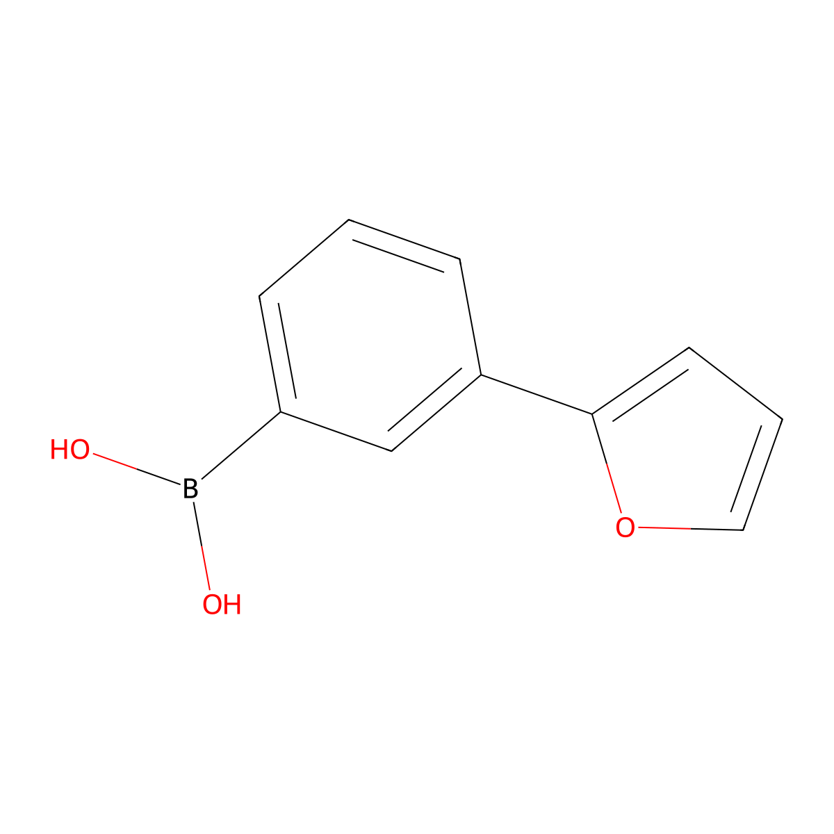 [3-(Furan-2-yl)phenyl]boronic acid molecular structure, CAS 852117-26-1