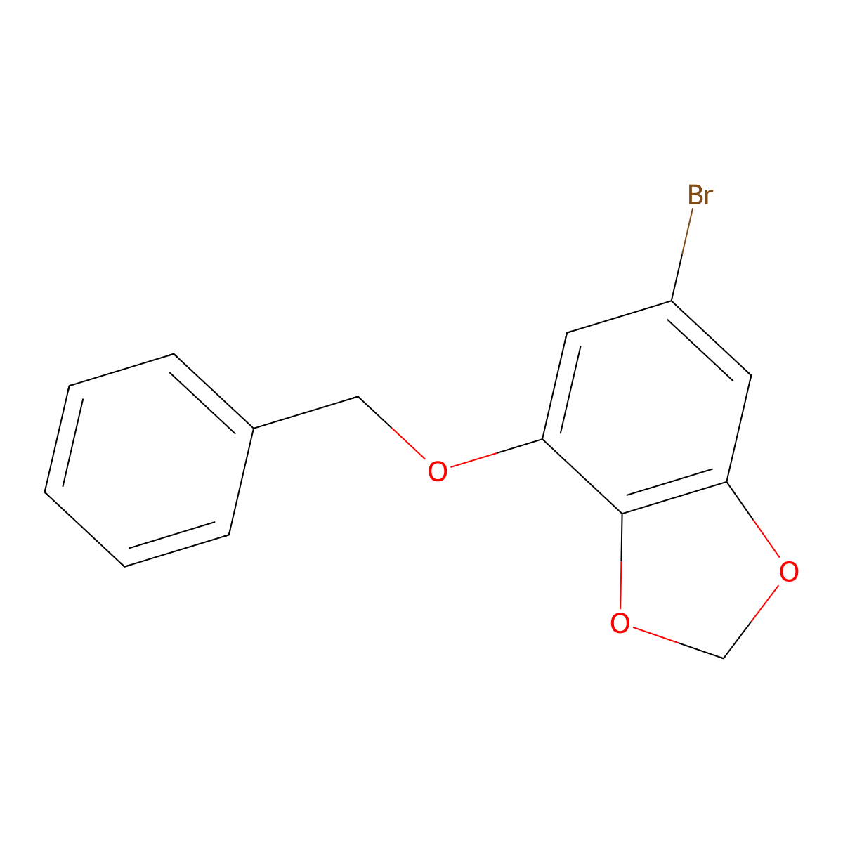 4-(Benzyloxy)-6-bromo-1,3-benzodioxole molecular structure, CAS 852123-08-1