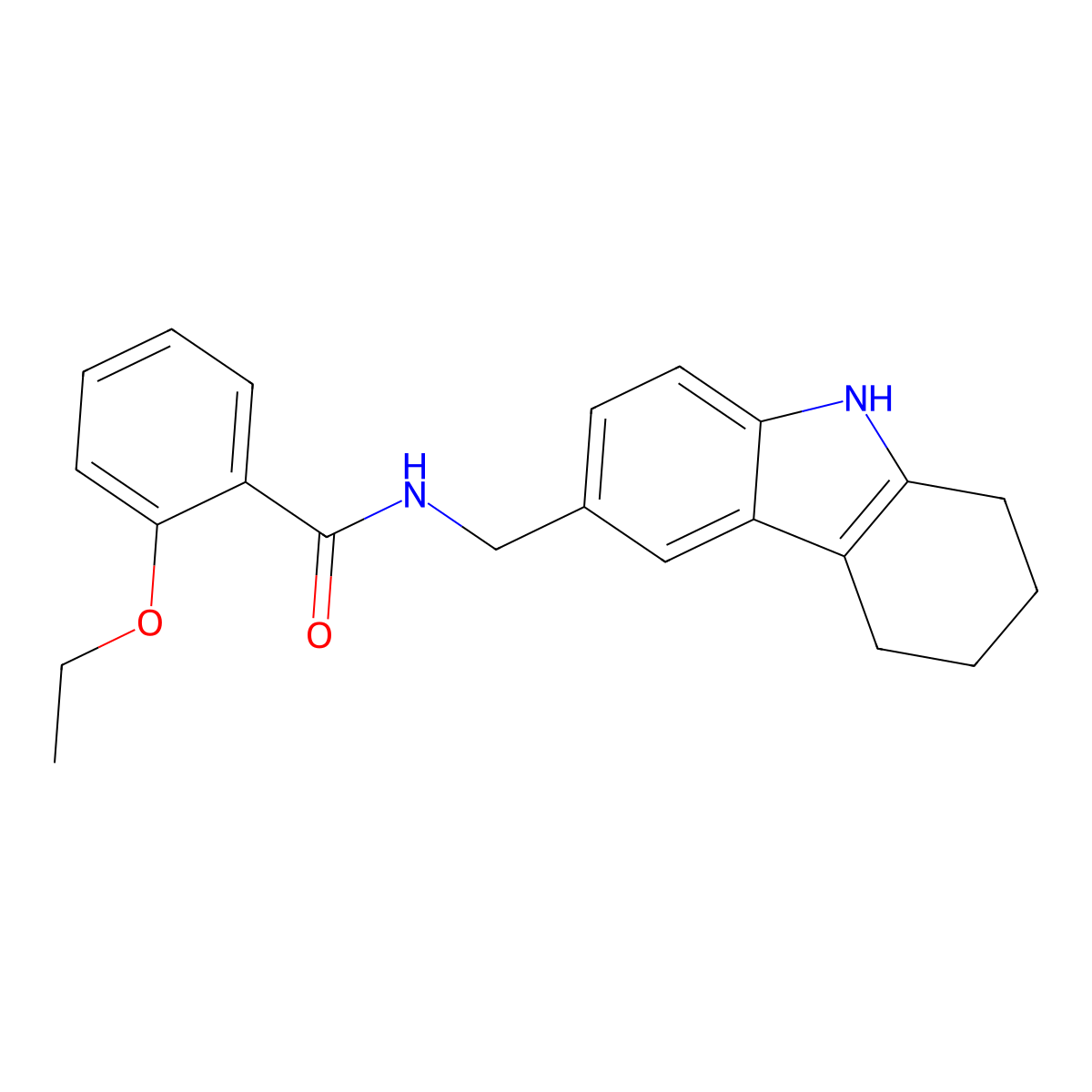 2-ethoxy-N-[(2,3,4,9-tetrahydro-1H-carbazol-6-yl)methyl]benzamide molecular structure, CAS 852138-18-2