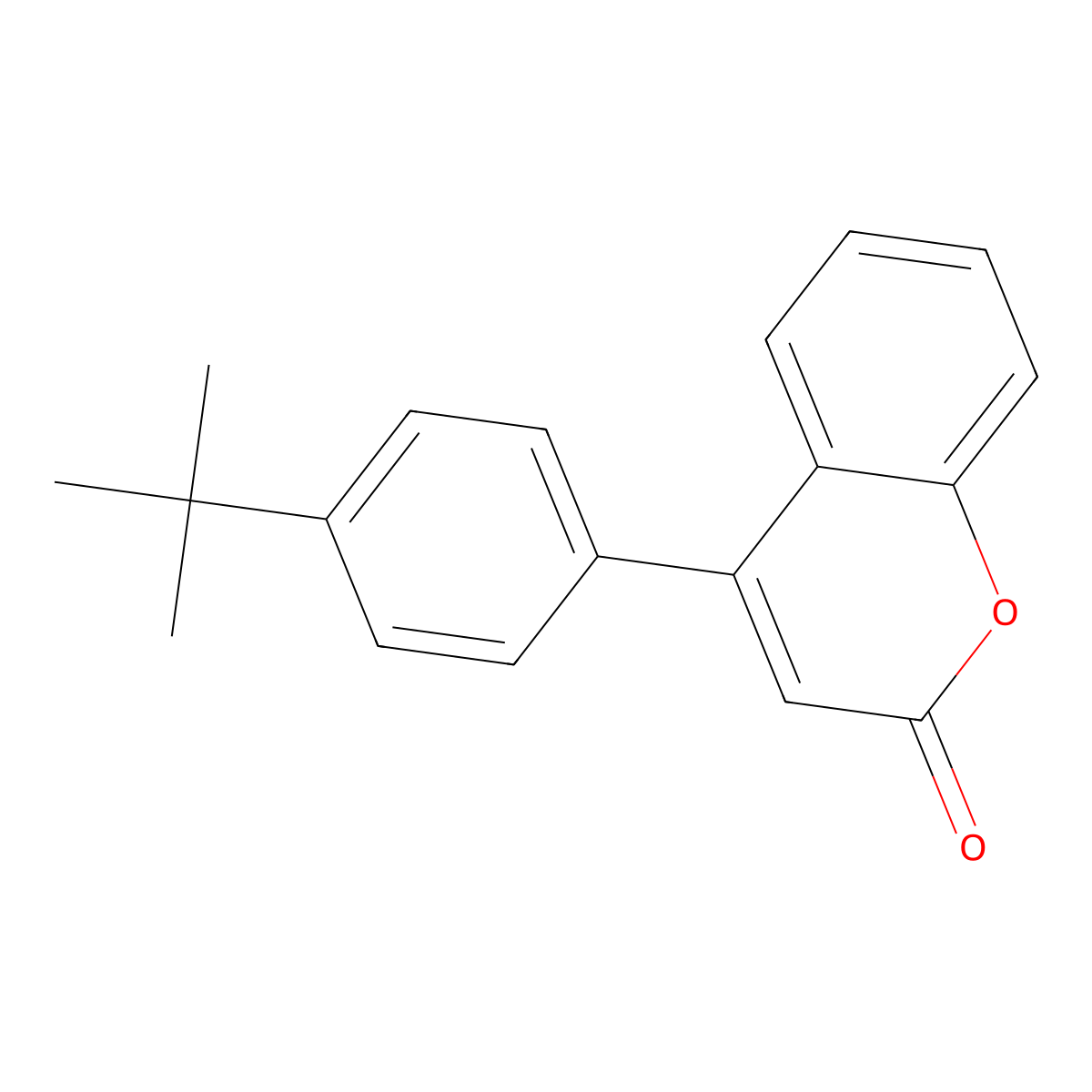 4-(4-tert-Butylphenyl)-2H-chromen-2-one molecular structure, CAS 852171-80-3