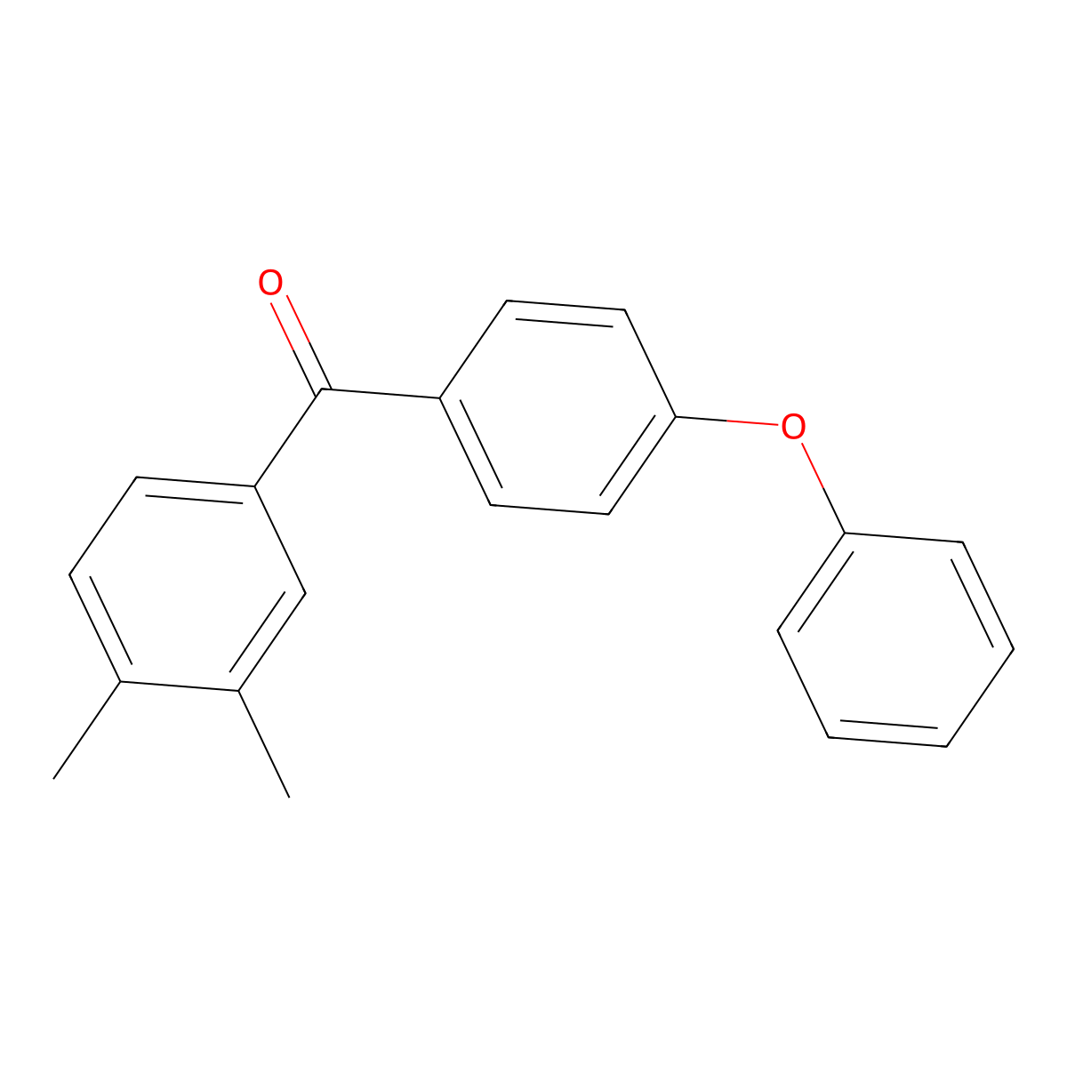 (3,4-Dimethyl-phenyl)-(4-phenoxy-phenyl)-methanone molecular structure, CAS 85218-64-0