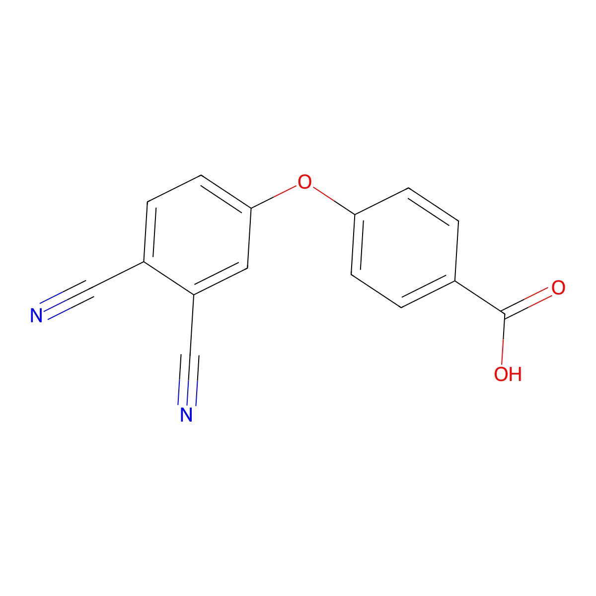 4-(3,4-dicyanophenoxy)benzoic Acid molecular structure, CAS 85218-66-2