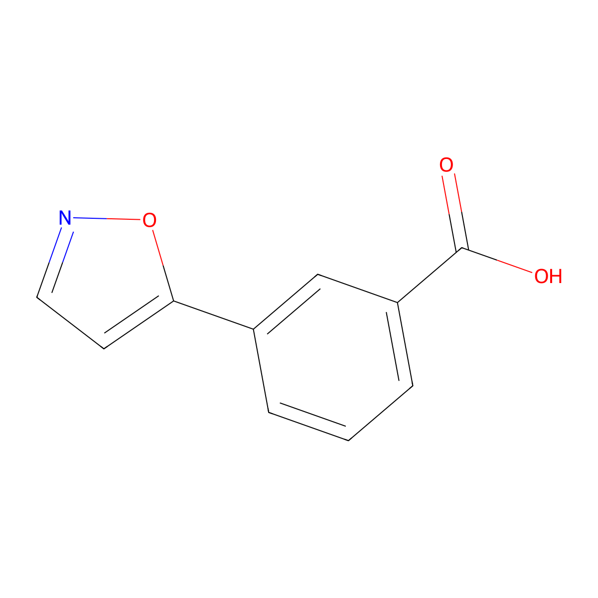 3-(Isoxazol-5-yl)benzoic acid molecular structure, CAS 852180-44-0