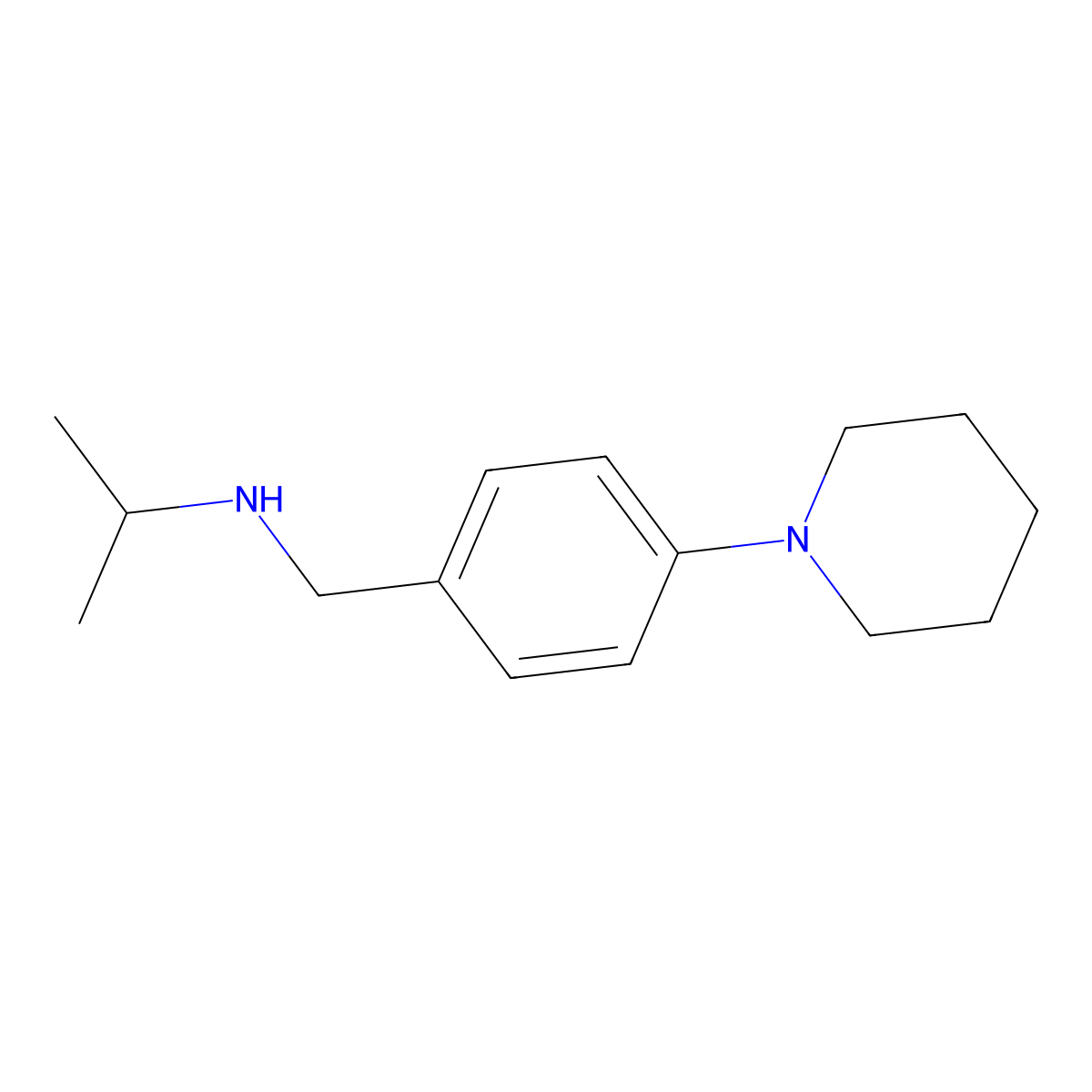 N-(4-Piperidin-1-ylbenzyl)propan-2-amine molecular structure, CAS 852180-57-5