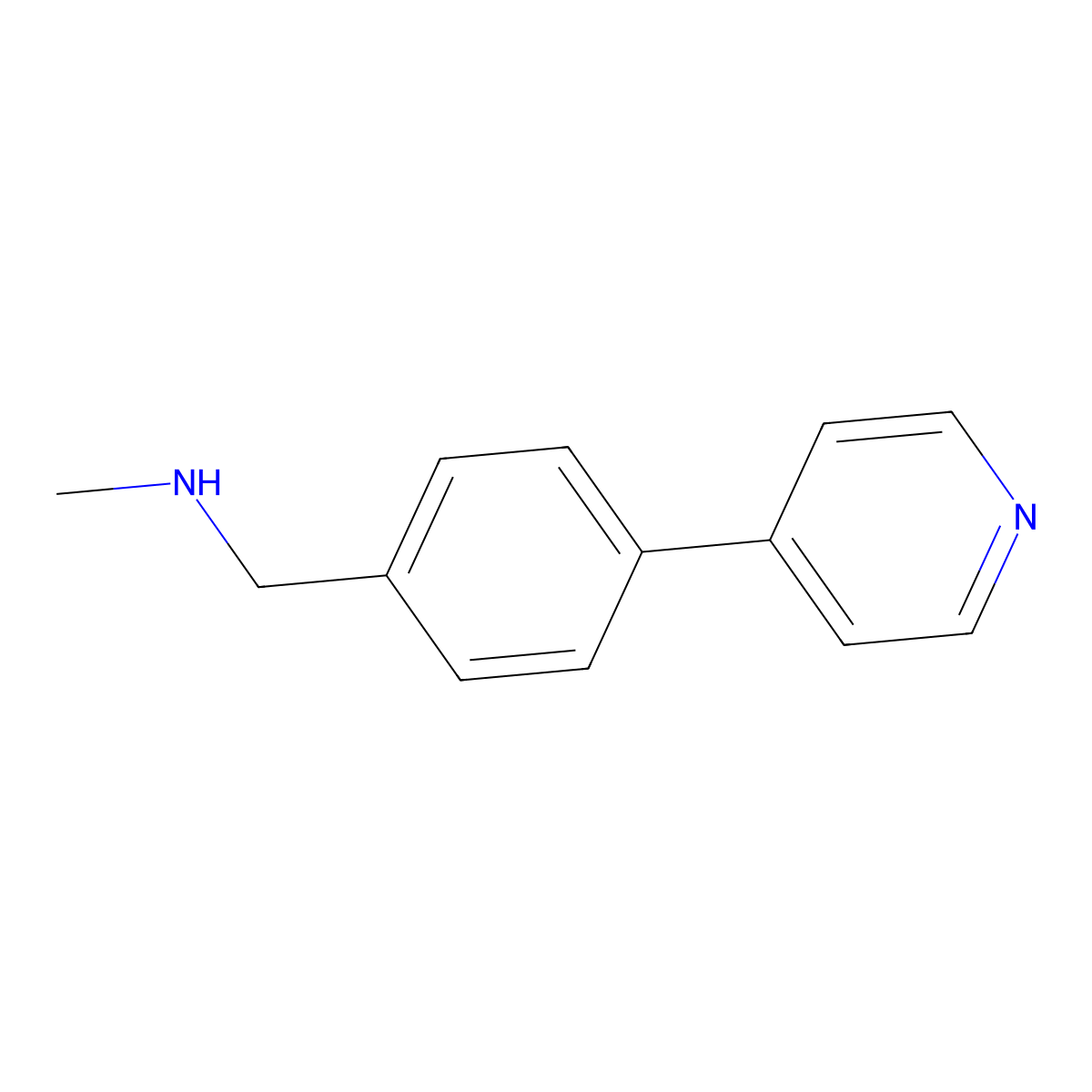 N-Methyl-N-(4-pyridin-4-ylbenzyl)amine molecular structure, CAS 852180-64-4