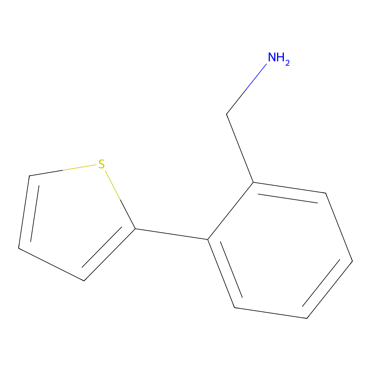2-(2-Thienyl)benzenemethanamine molecular structure, CAS 852180-65-5
