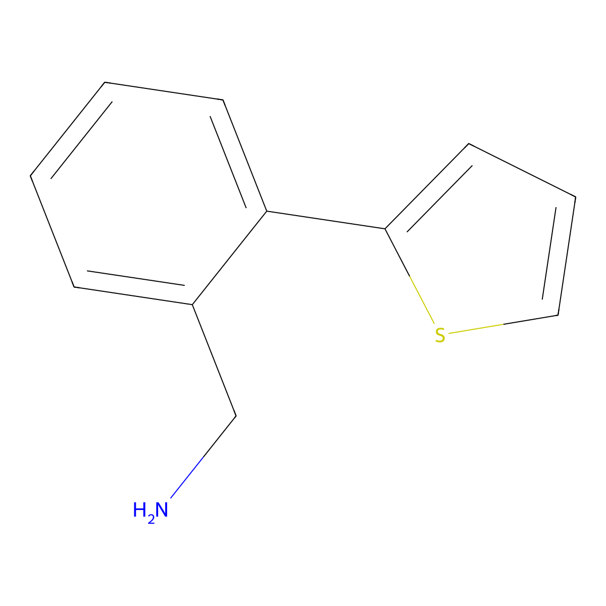 2-(2-Thienyl)benzenemethanamine molecular structure, CAS 852180-65-5