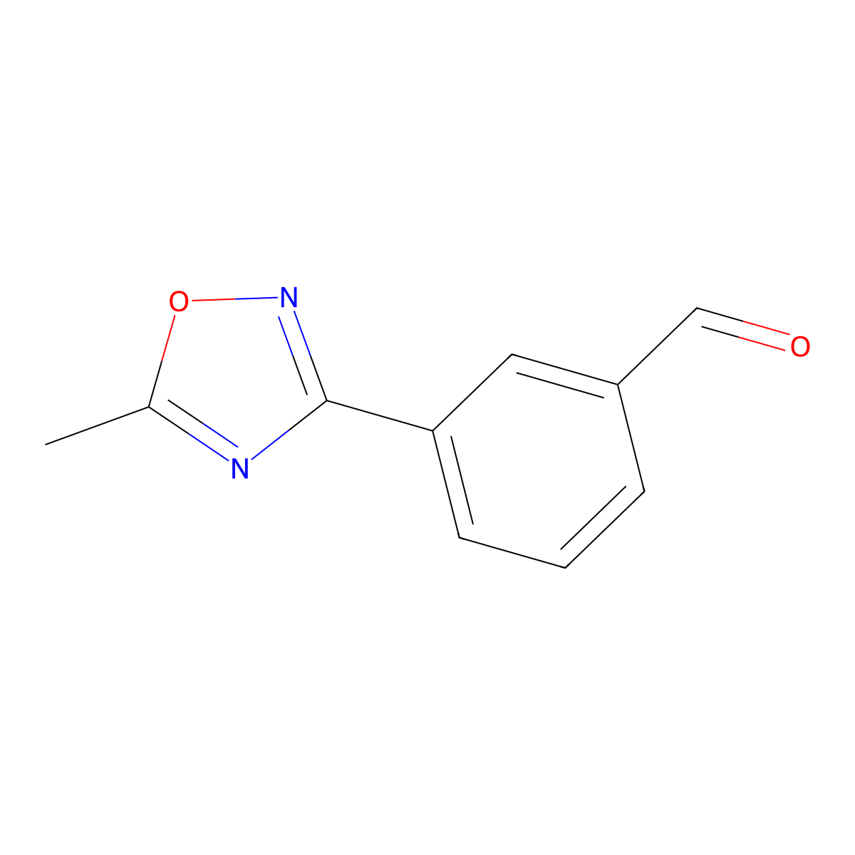 3-(5-Methyl-1,2,4-oxadiazol-3-yl)benzaldehyde molecular structure, CAS 852180-68-8