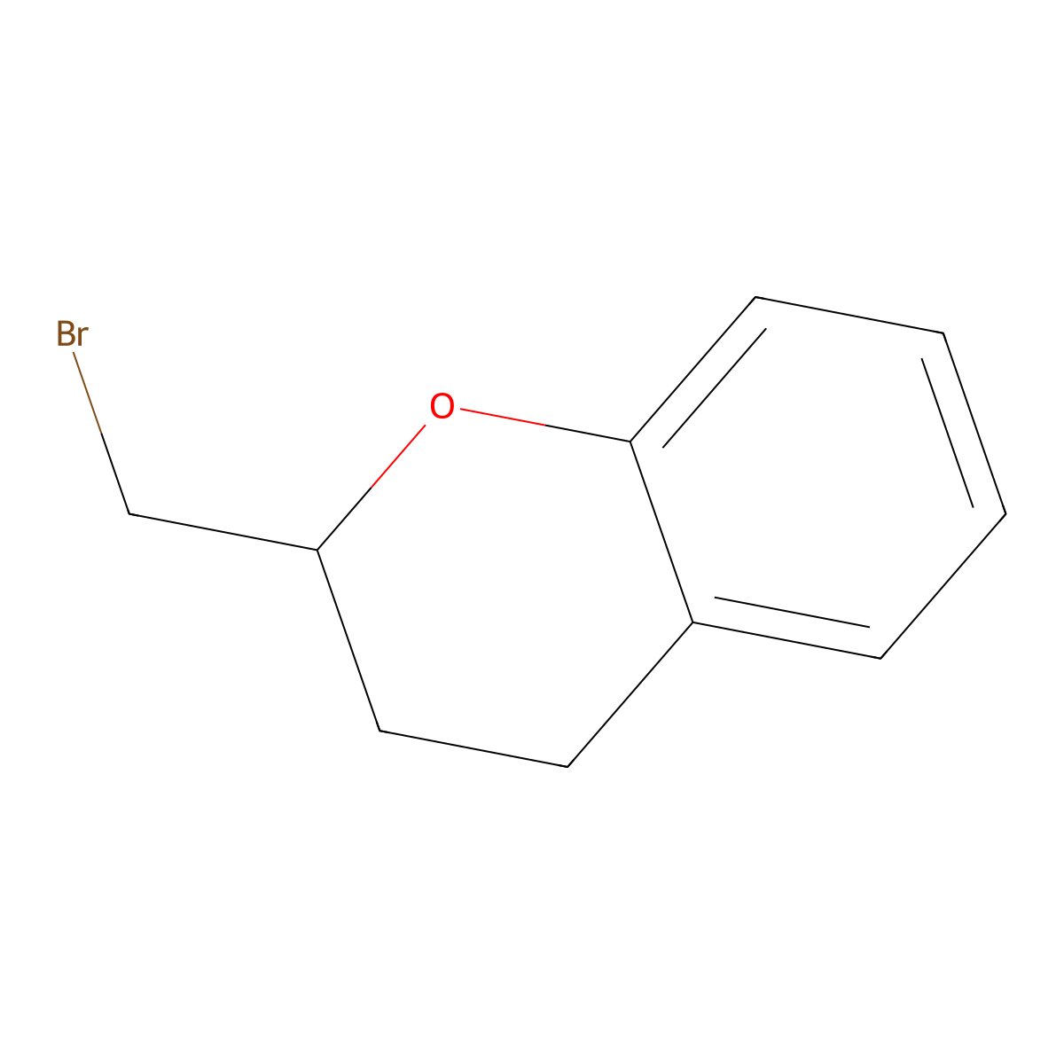2-(Bromomethyl)-3,4-dihydro-2H-1-benzopyran molecular structure, CAS 852181-00-1