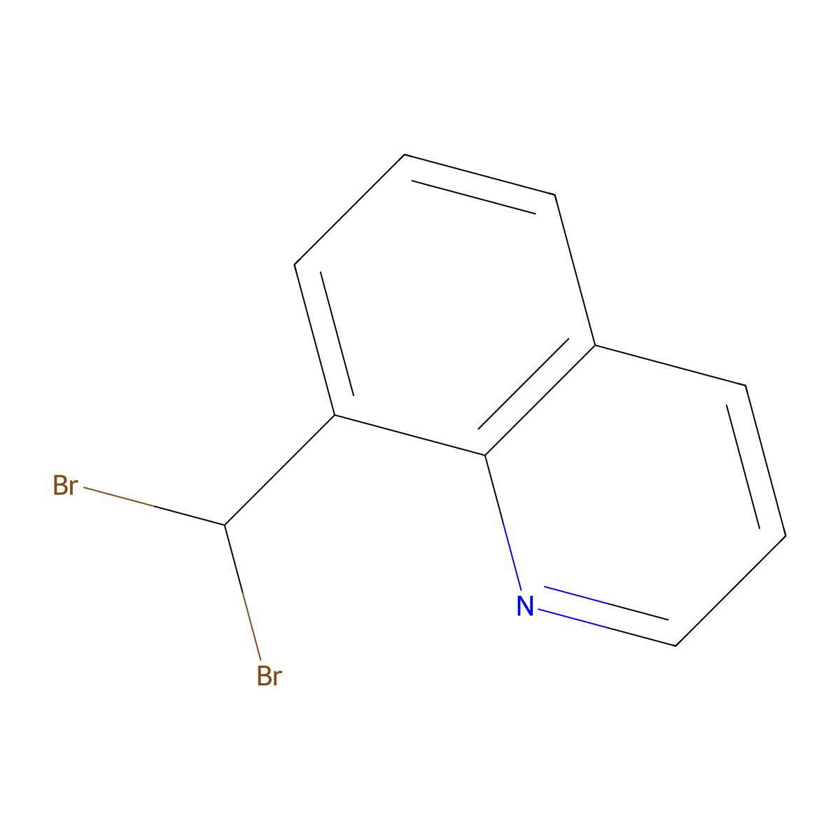 8-(Dibromomethyl)quinoline molecular structure, CAS 85219-47-2