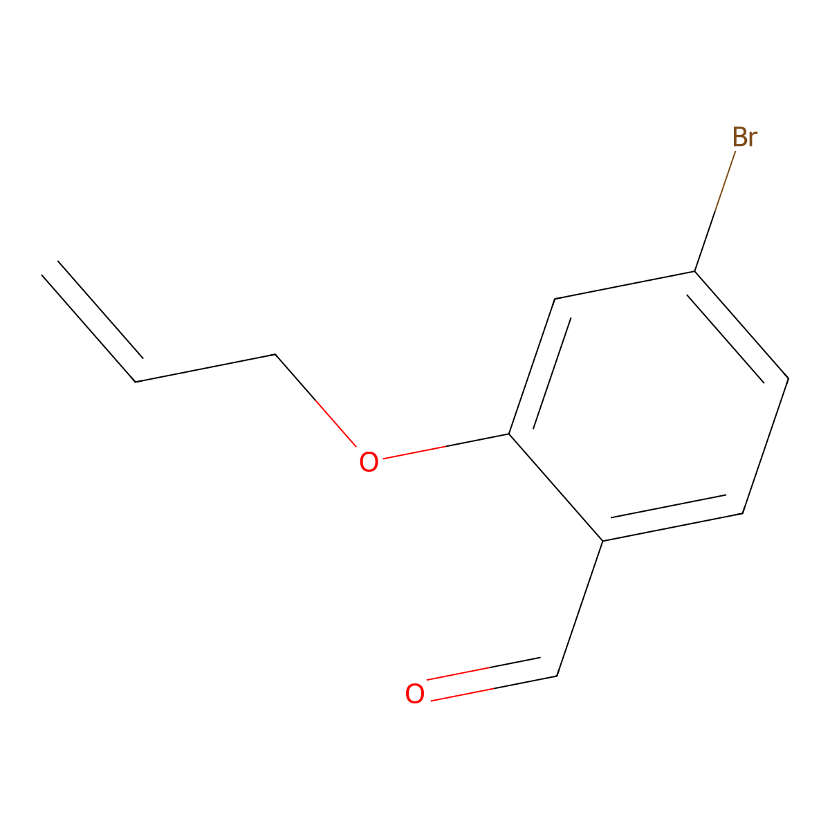 4-Bromo-2-prop-2-enoxybenzaldehyde molecular structure, CAS 852204-14-9