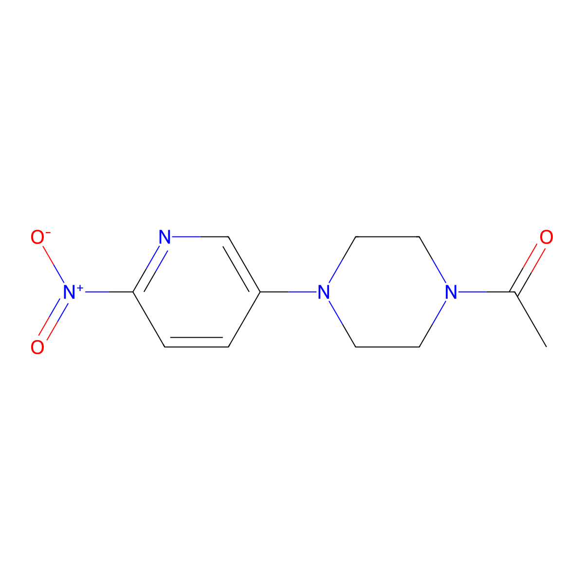 1-(4-(6-Nitropyridin-3-YL)piperazin-1-YL)ethan-1-one molecular structure, CAS 852225-20-8