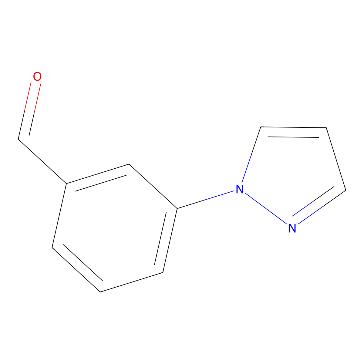 3-(1H-Pyrazol-1-yl)benzaldehyde molecular structure, CAS 852227-92-0