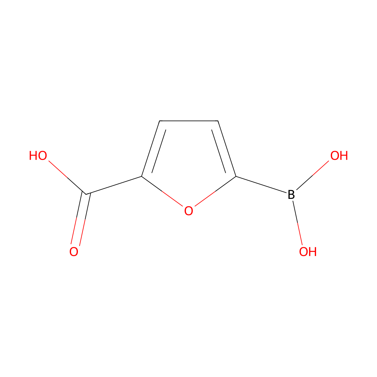 5-Boronofuran-2-carboxylic acid molecular structure, CAS 852228-11-6