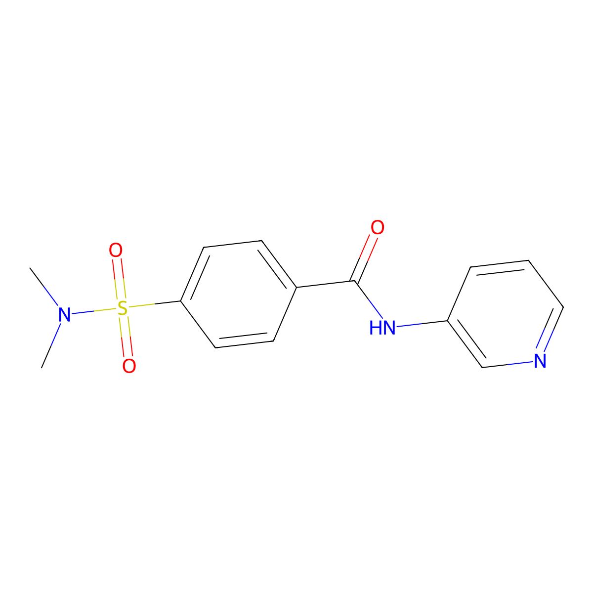 4-(dimethylsulfamoyl)-N-pyridin-3-ylbenzamide molecular structure, CAS 852231-36-8