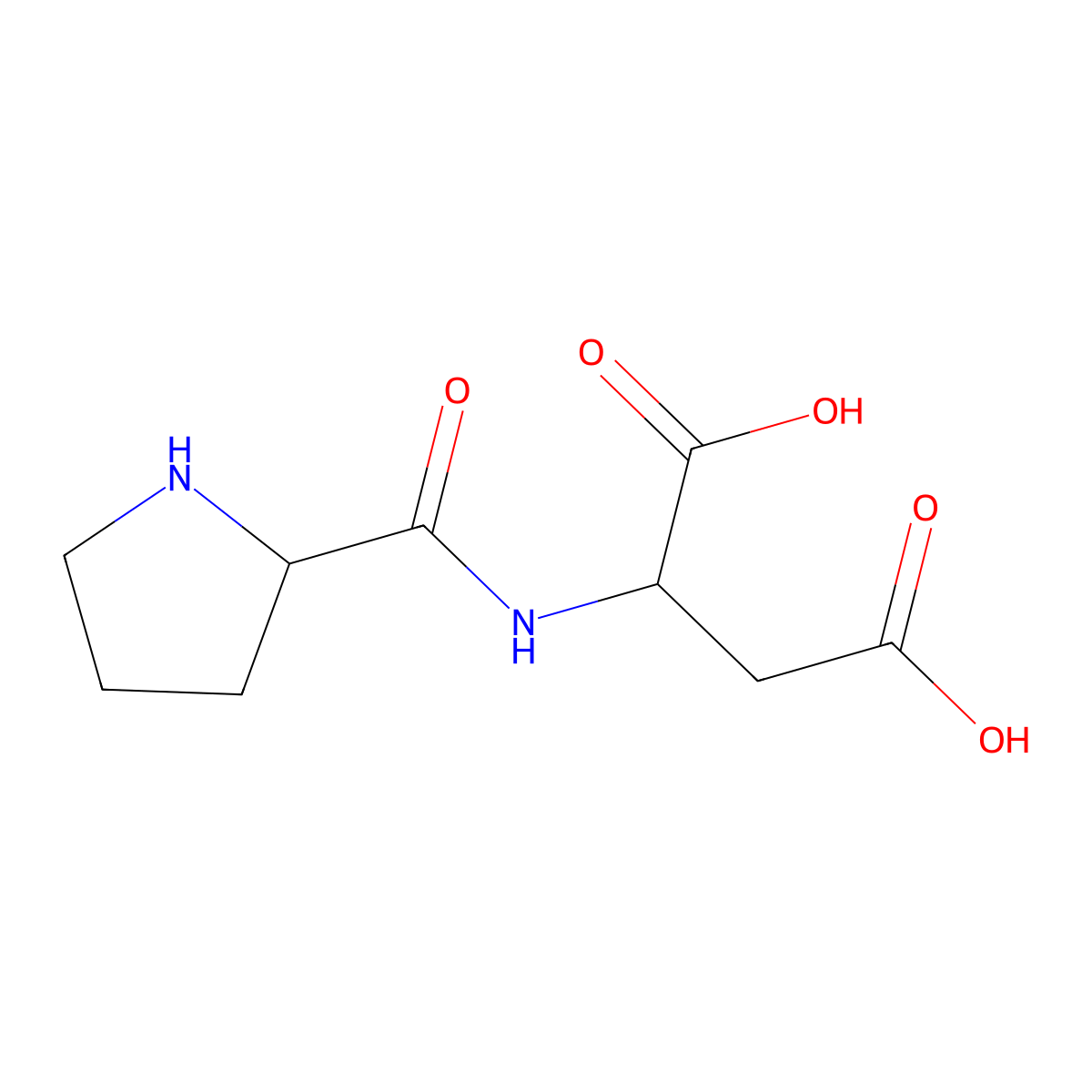 H-Pro-Asp-OH molecular structure, CAS 85227-98-1