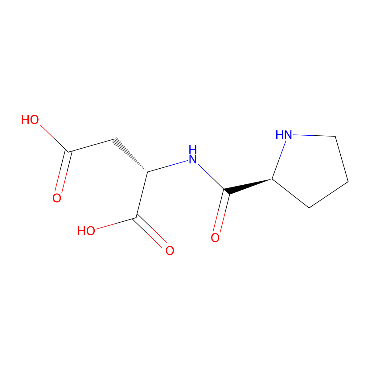 H-Pro-Asp-OH molecular structure, CAS 85227-98-1