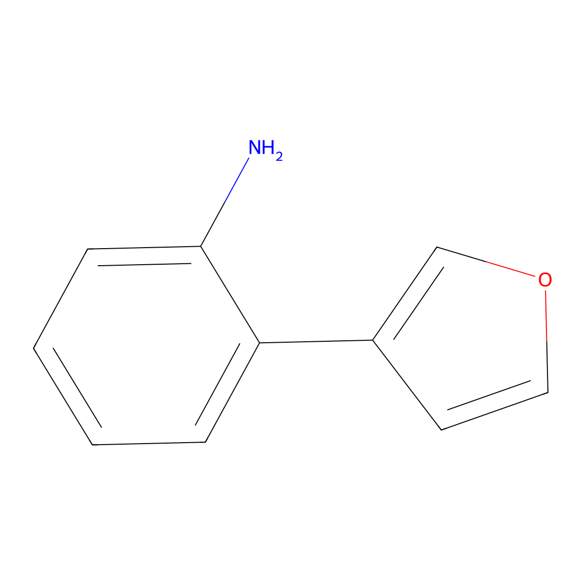 2-(Furan-3-yl)aniline molecular structure, CAS 852285-89-3