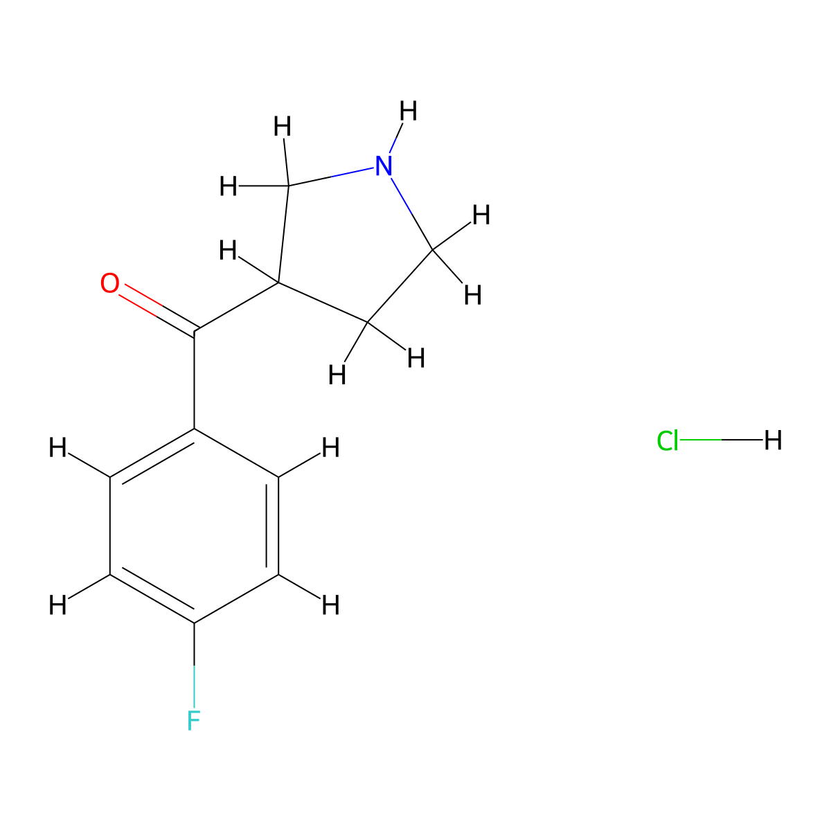3-(4-Fluorobenzoyl)pyrrolidine hydrochloride molecular structure, CAS 852290-34-7