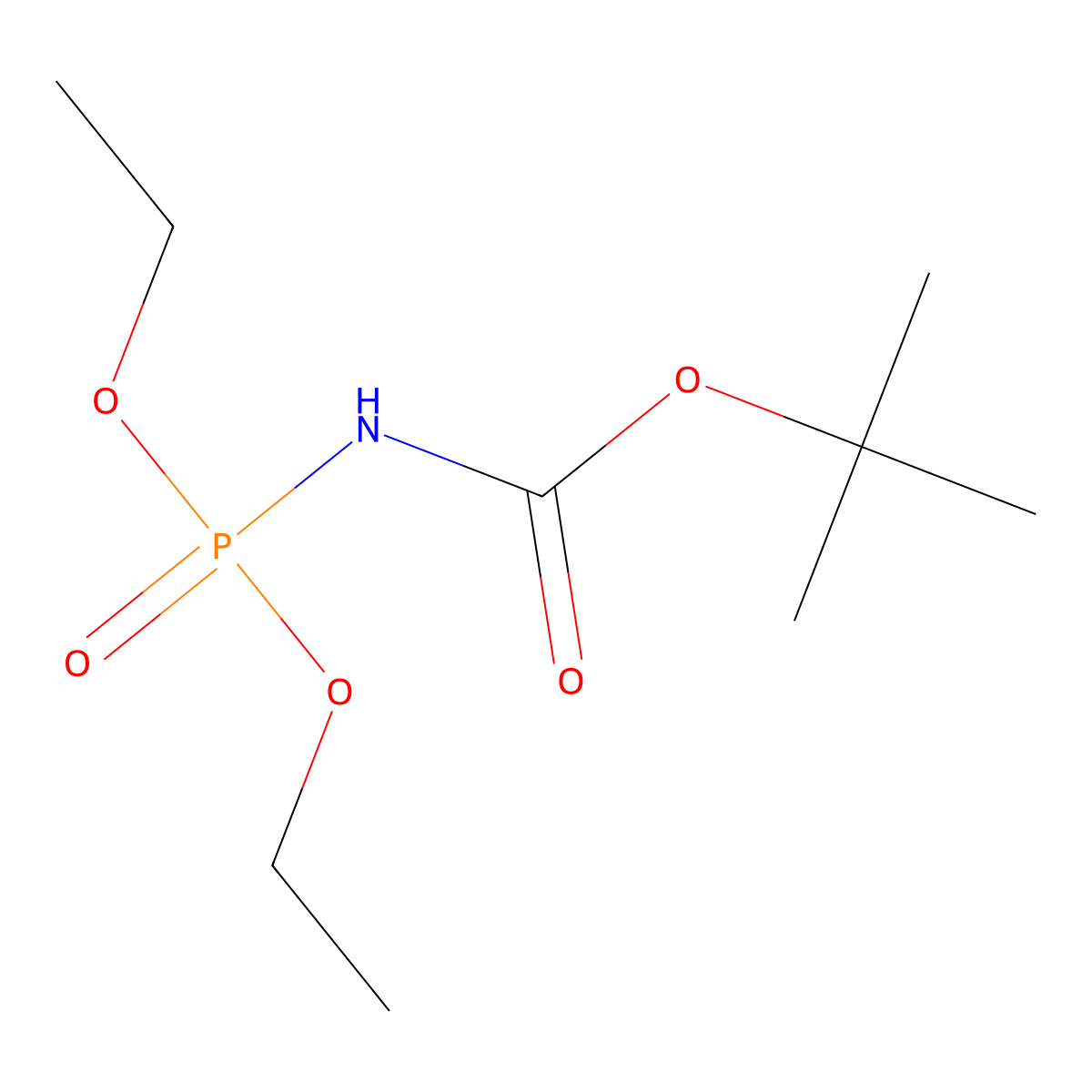Diethyl N-(tert-Butoxycarbonyl)phosphoramidate molecular structure, CAS 85232-02-6