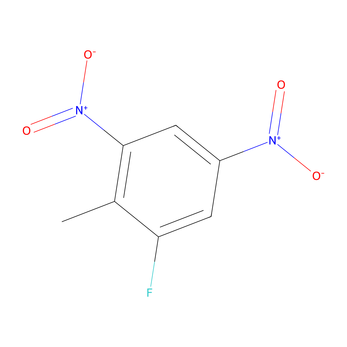 1-Fluoro-2-methyl-3,5-dinitrobenzene molecular structure, CAS 85233-16-5