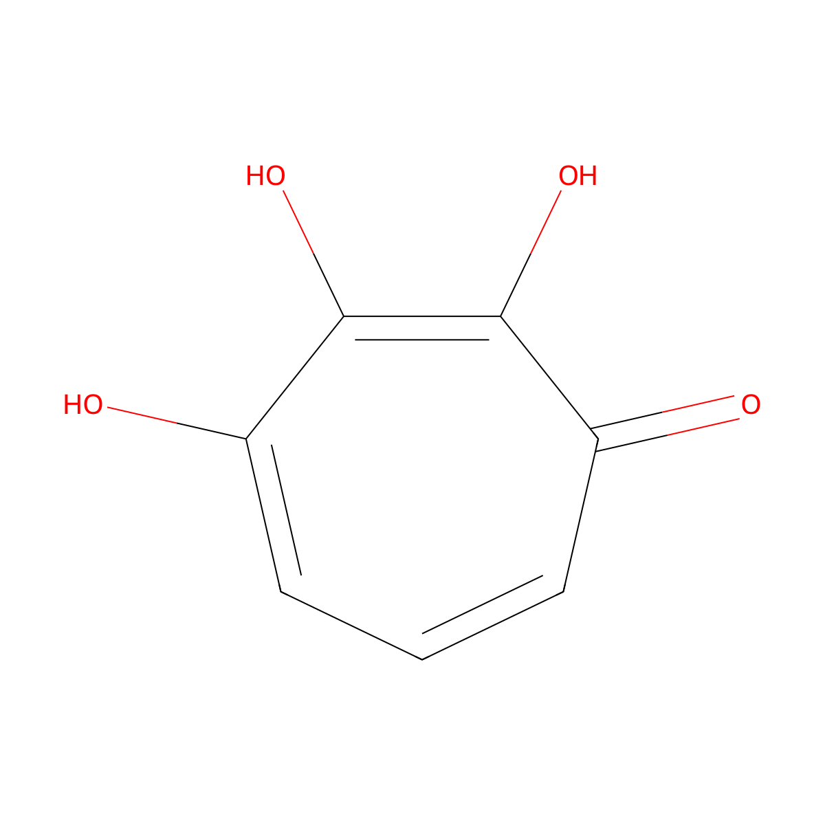 3,7-Dihydroxytropolone molecular structure, CAS 85233-29-0