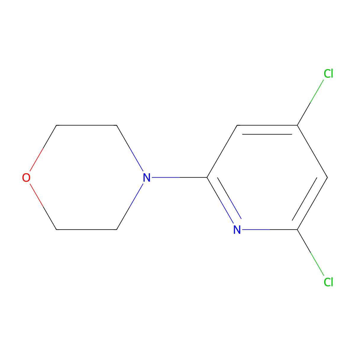 4-(4,6-Dichloropyridin-2-yl)morpholine molecular structure, CAS 852333-59-6
