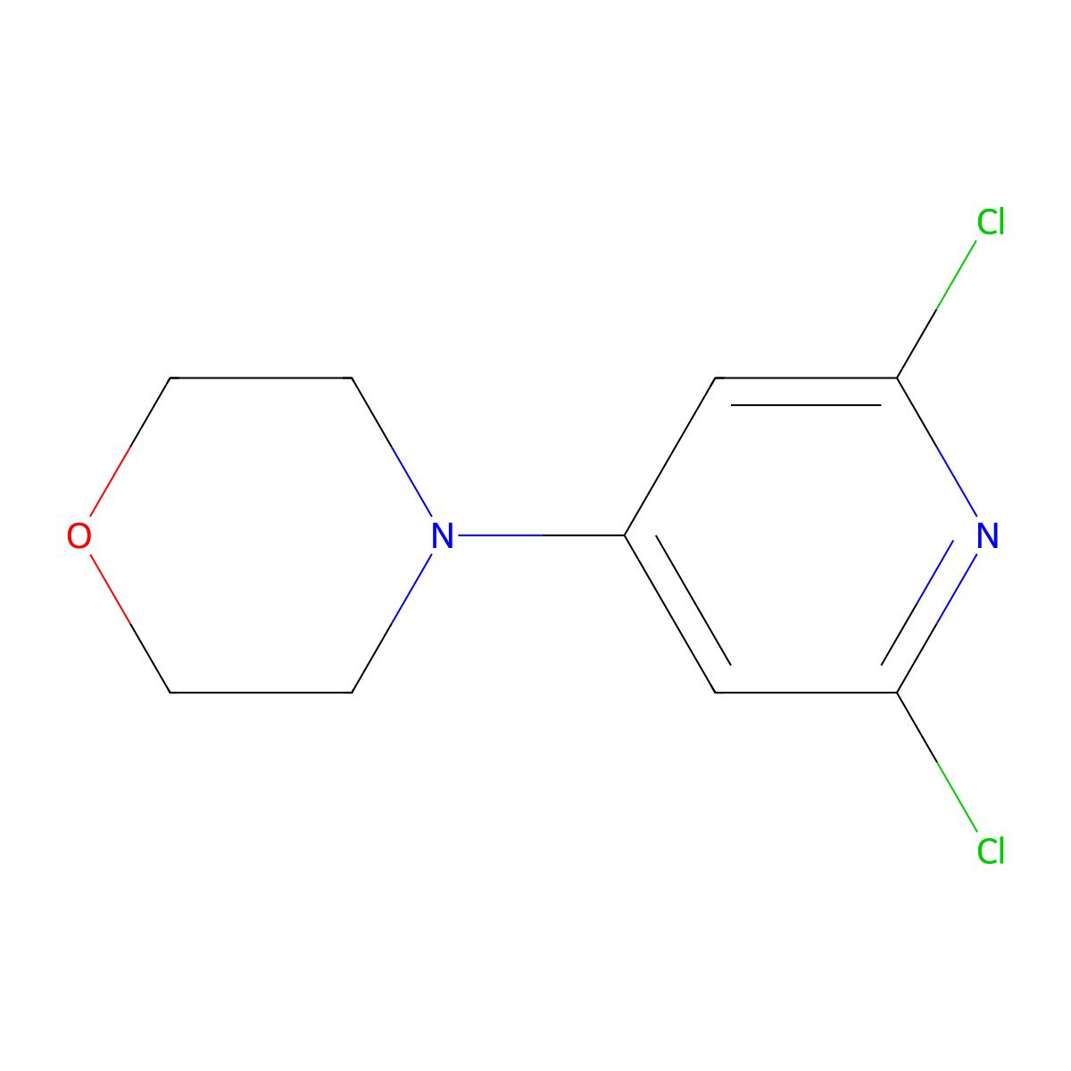 4-(2,6-Dichloro-pyridin-4-yl)-morpholine molecular structure, CAS 852333-60-9