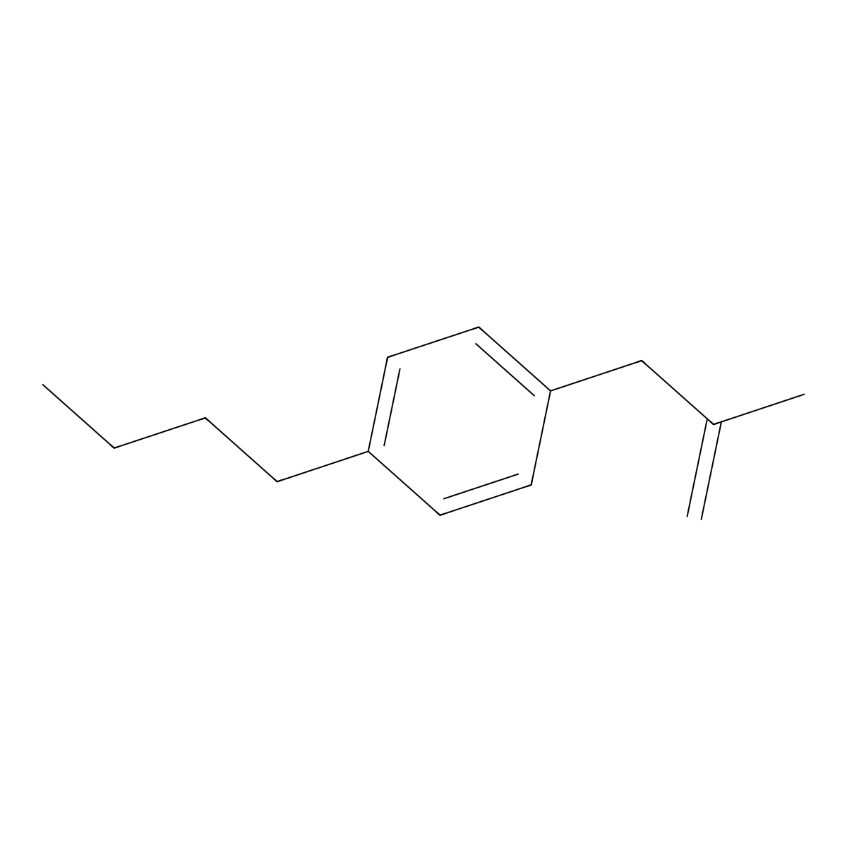 3-(4-n-Butylphenyl)-2-methyl-1-propene molecular structure, CAS 852336-30-2