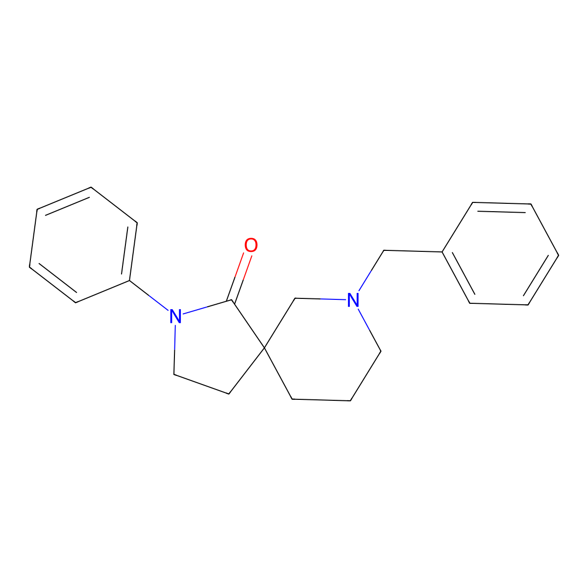 7-Benzyl-2-phenyl-2,7-diazaspiro[4.5]decan-1-one molecular structure, CAS 852339-03-8