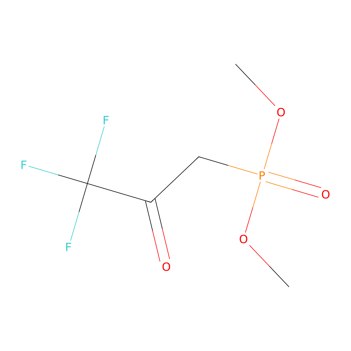 Dimethyl (3,3,3-trifluoro-2-oxopropyl)phosphonate molecular structure, CAS 85234-34-0
