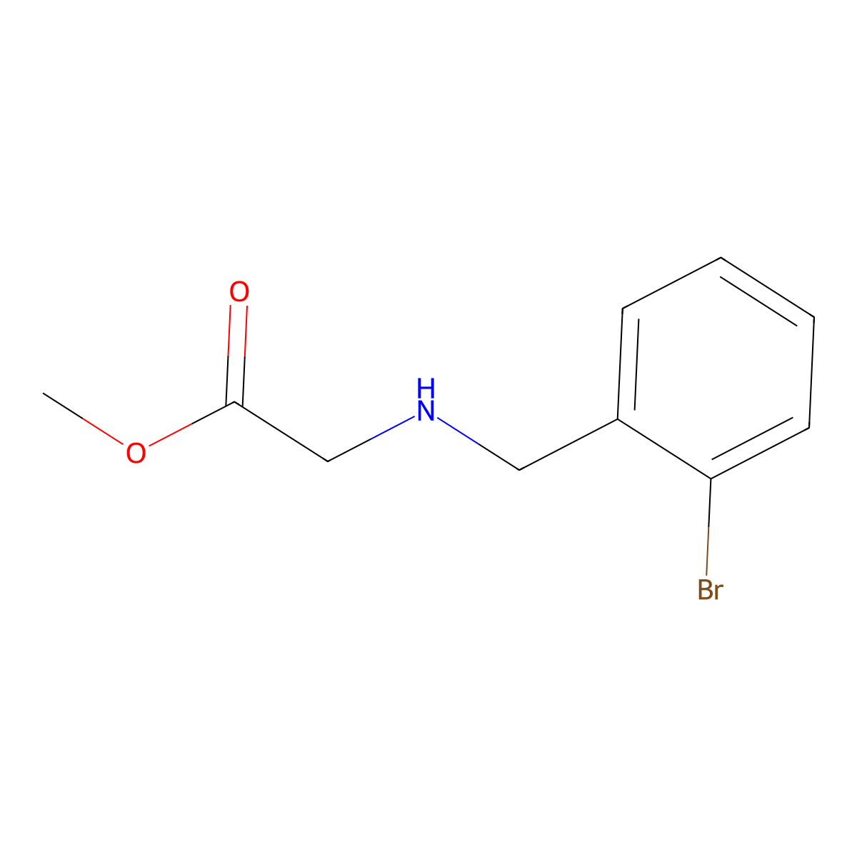Methyl (2-bromobenzyl)glycinate molecular structure, CAS 852358-46-4