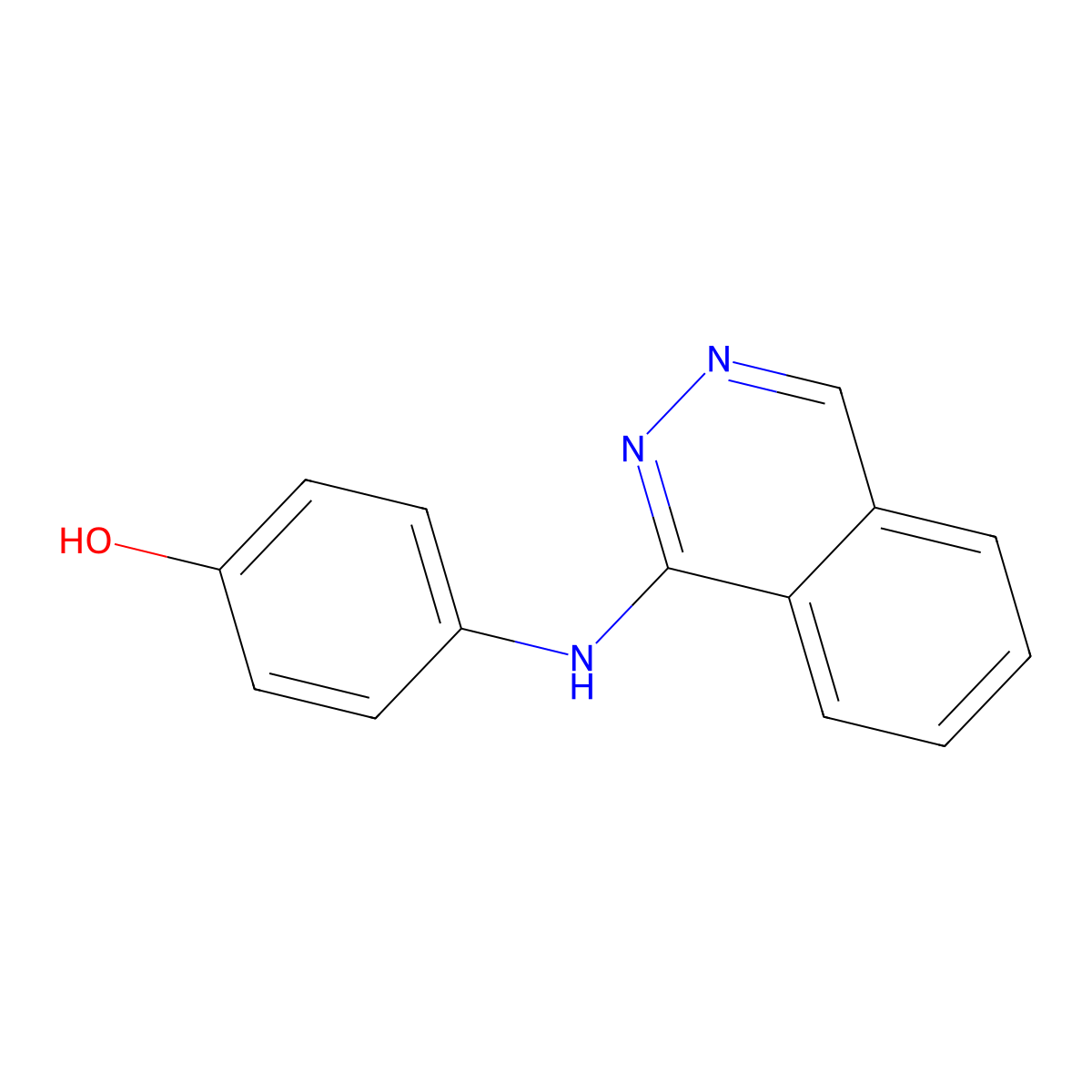 4-(Phthalazinylamino)phenol molecular structure, CAS 85236-43-7