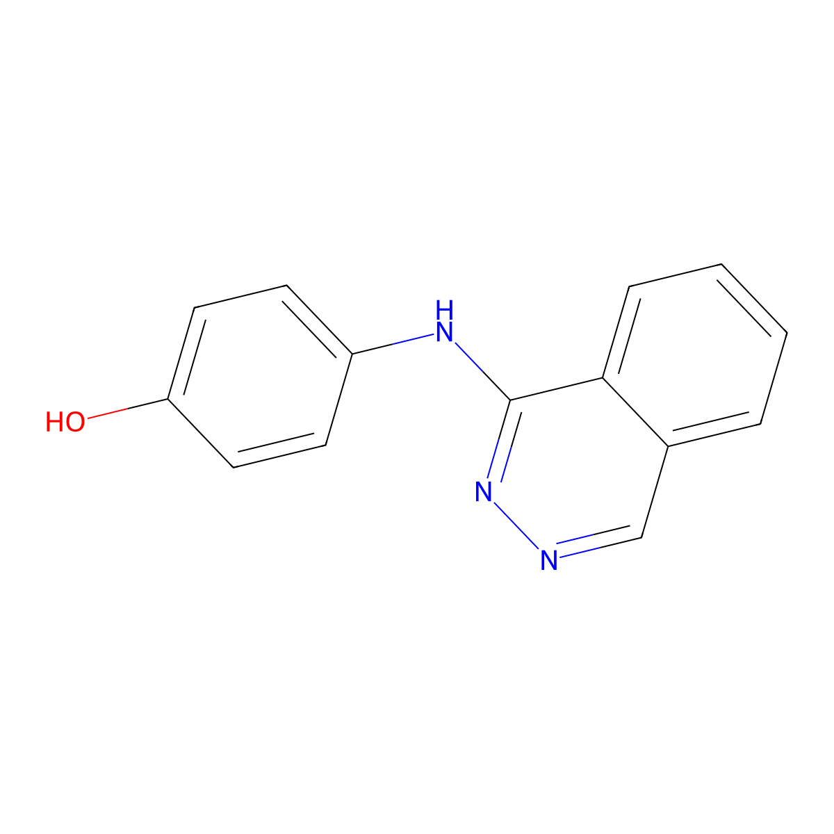 4-(Phthalazinylamino)phenol molecular structure, CAS 85236-43-7