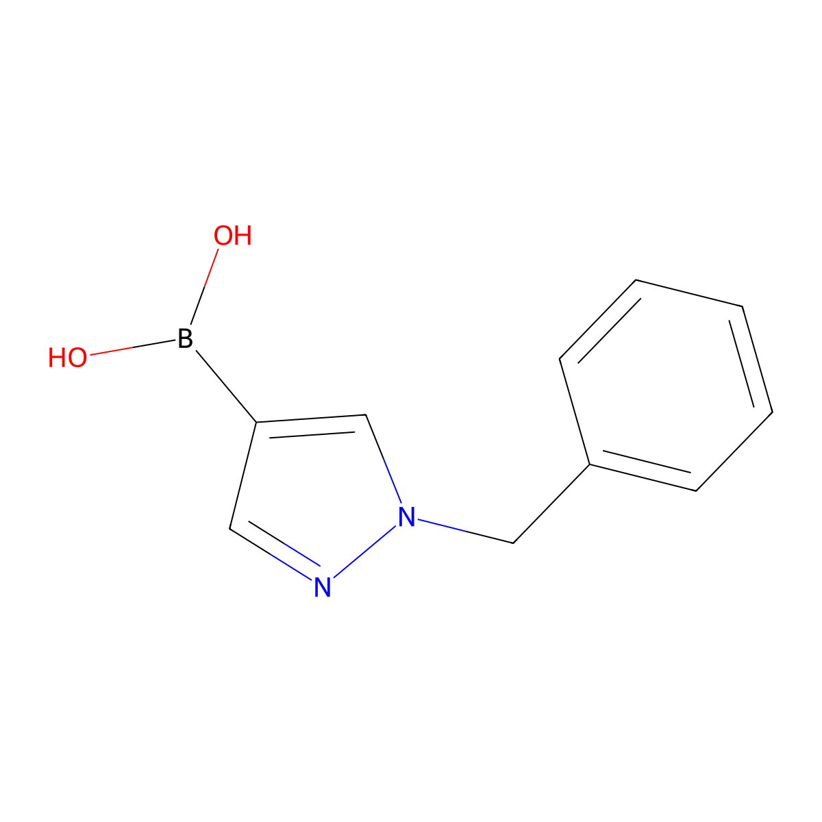 1-Benzyl-1H-pyrazole-4-boronic acid molecular structure, CAS 852362-22-2