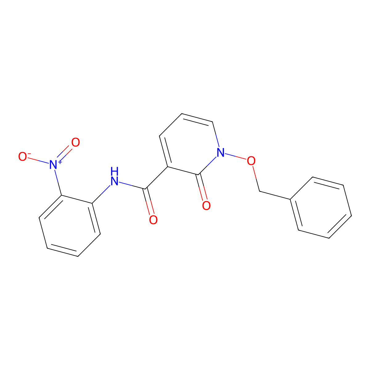 1-(benzyloxy)-N-(2-nitrophenyl)-2-oxo-1,2-dihydropyridine-3-carboxamide molecular structure, CAS 852364-50-2
