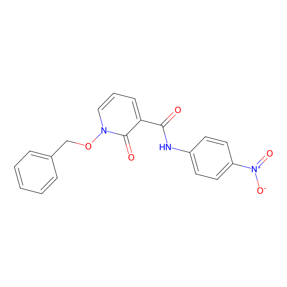 1-(benzyloxy)-N-(4-nitrophenyl)-2-oxo-1,2-dihydropyridine-3-carboxamide molecular structure, CAS 852364-56-8