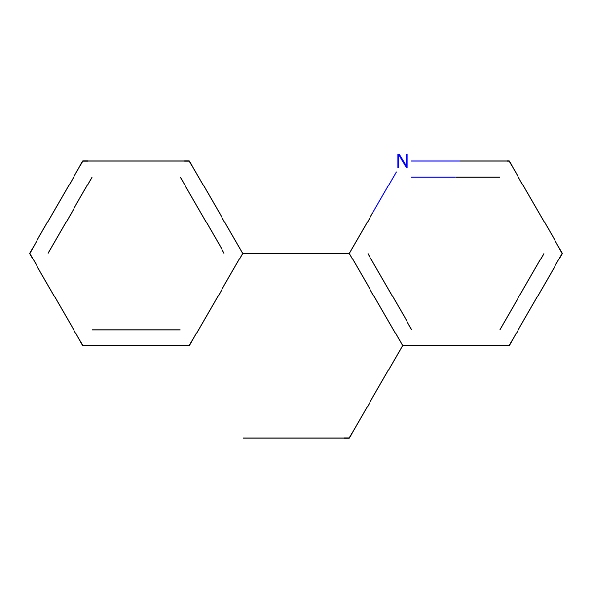 3-Ethyl-2-phenylpyridine molecular structure, CAS 85237-70-3