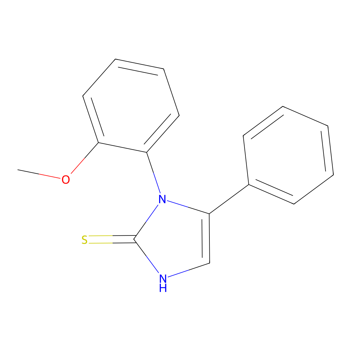 1-(2-methoxyphenyl)-5-phenyl-1H-imidazole-2-thiol molecular structure, CAS 852388-86-4