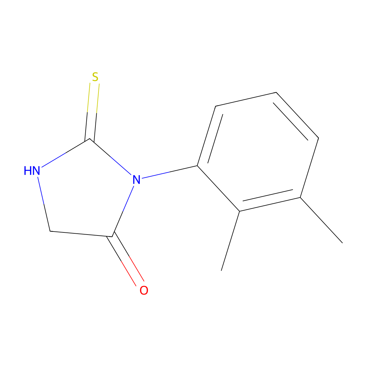 3-(2,3-dimethylphenyl)-2-mercapto-3,5-dihydro-4H-imidazol-4-one molecular structure, CAS 852388-87-5