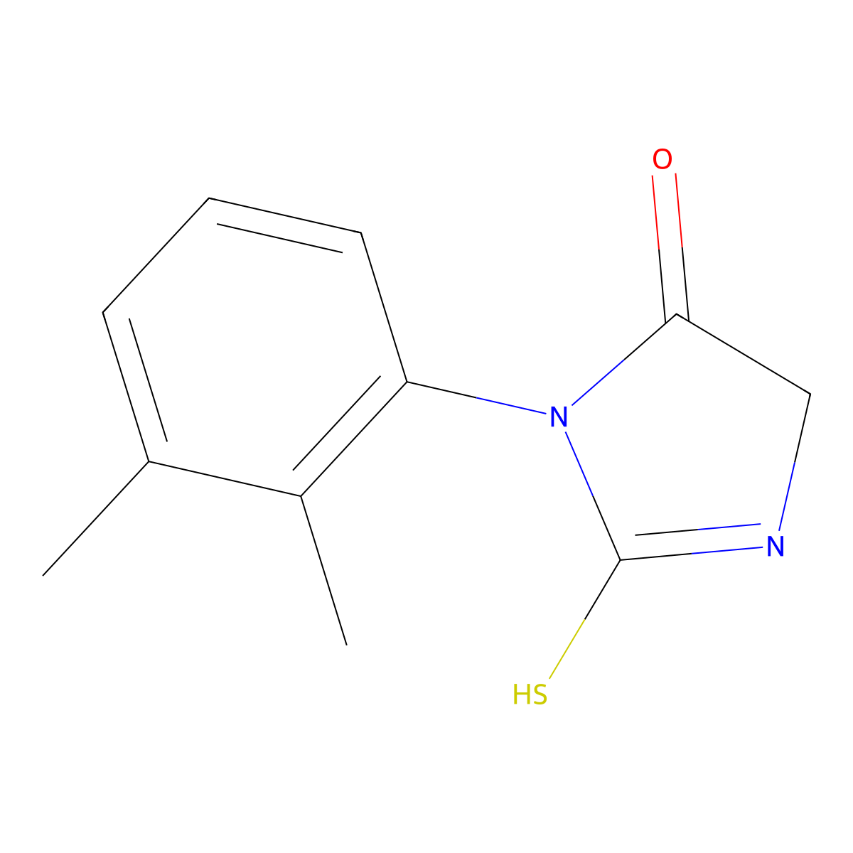 3-(2,3-dimethylphenyl)-2-mercapto-3,5-dihydro-4H-imidazol-4-one molecular structure, CAS 852388-87-5
